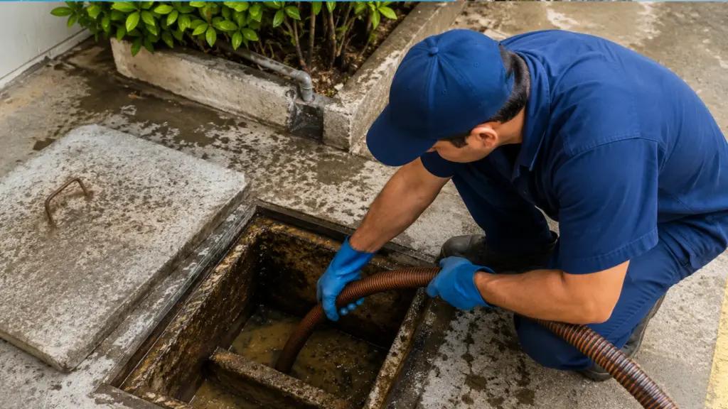 Limpeza de caixa de gordura em BH: quando é urgente